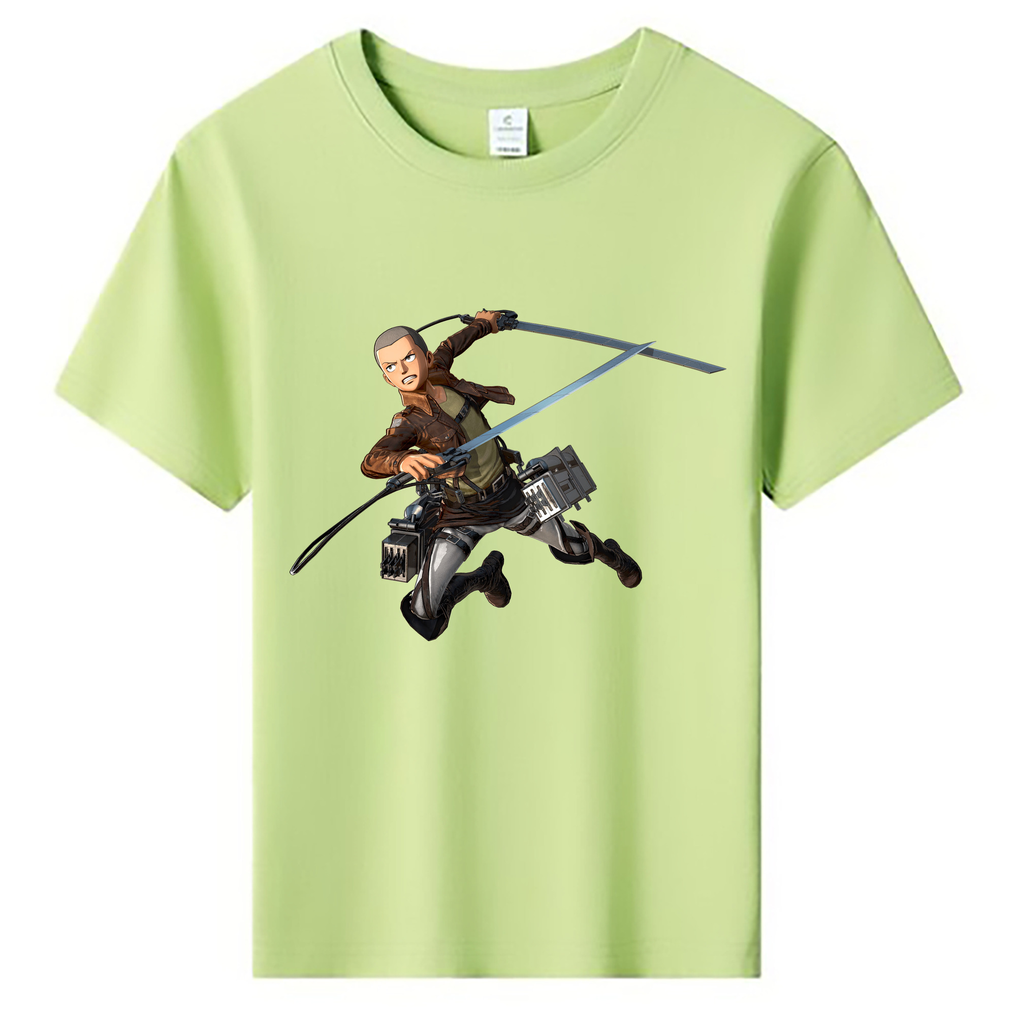 （画像用） 進撃の巨人 コニー·スプリンガー Attack on Titan Connie Springer 綿100％キッズTシャツ（フロントプリント）